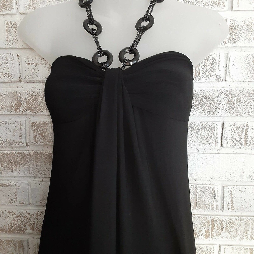 Studio Y Necklace Halter Maxi Dress sz S Clubbing, Dance, Date Night - Picture 3 of 7
